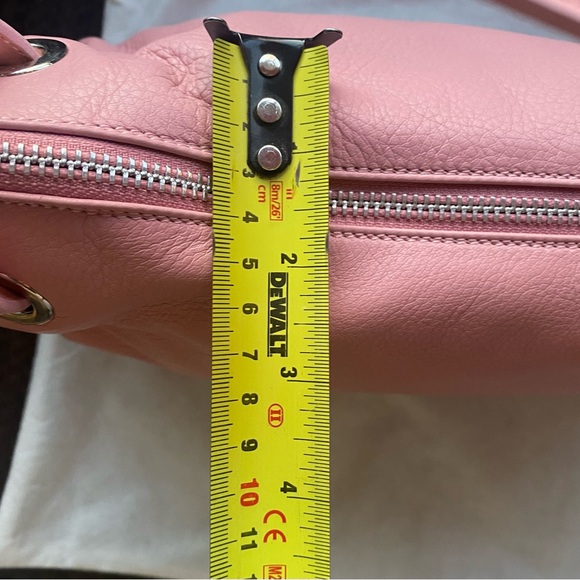 Gironacci Genuine Italian Leather Hobo Style Pink Purse - Picture 11 of 13